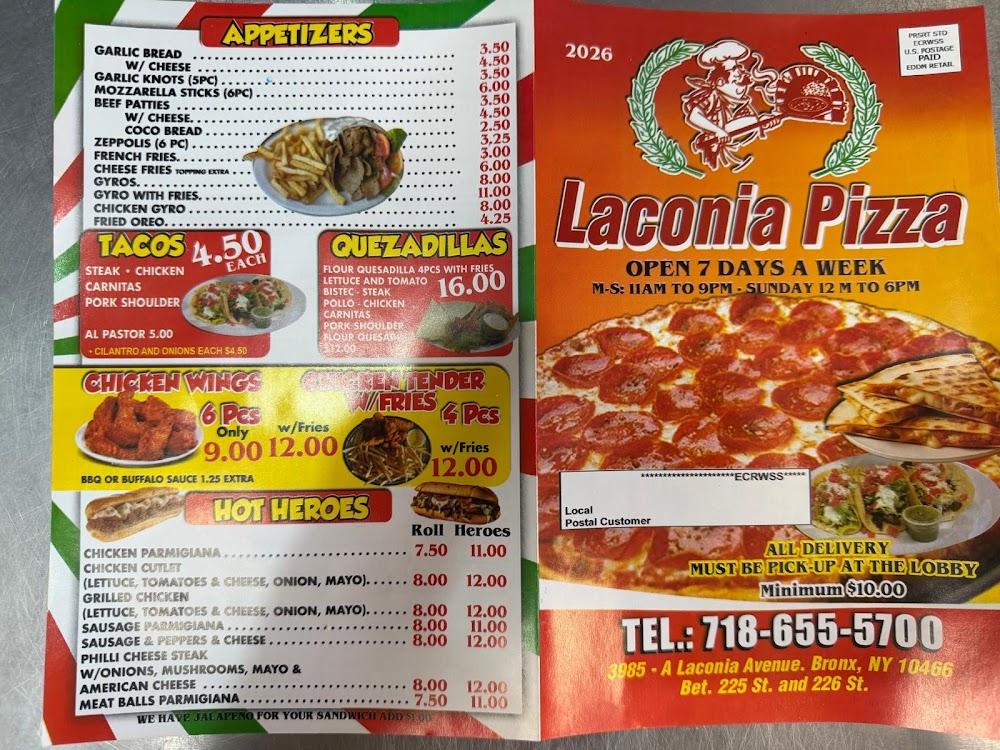 Laconia Pizzeria Lasagna Pizza Slice